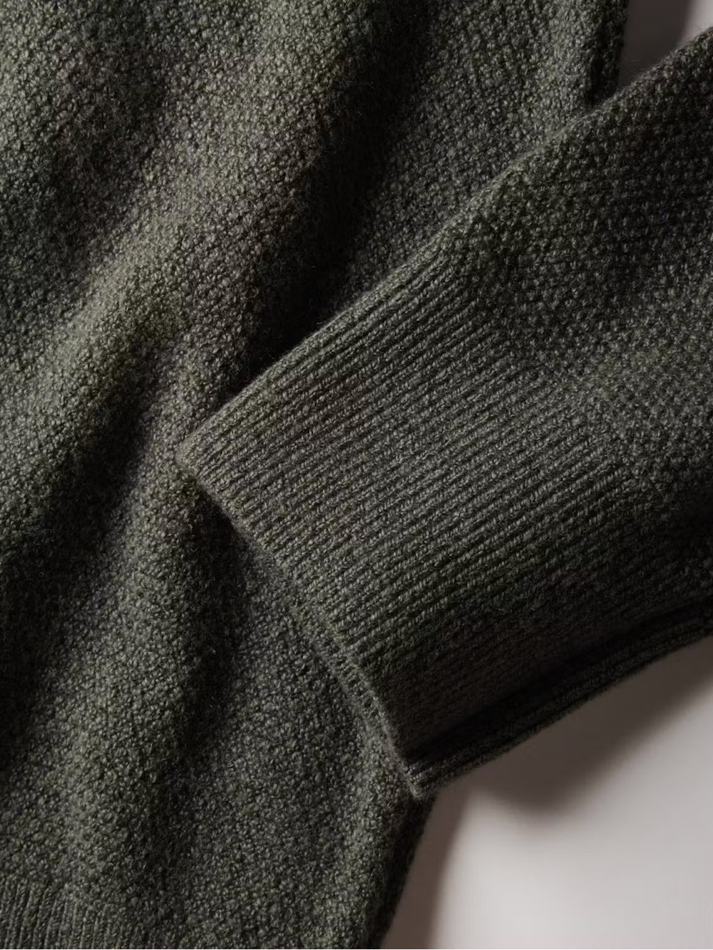 $172 Faherty Brand Jackson Crew Sweater In Forest Grove Green Size Medium! - Picture 5 of 11